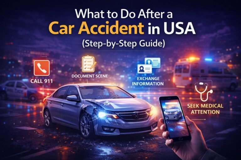 “What to Do After a Car Accident in USA”
